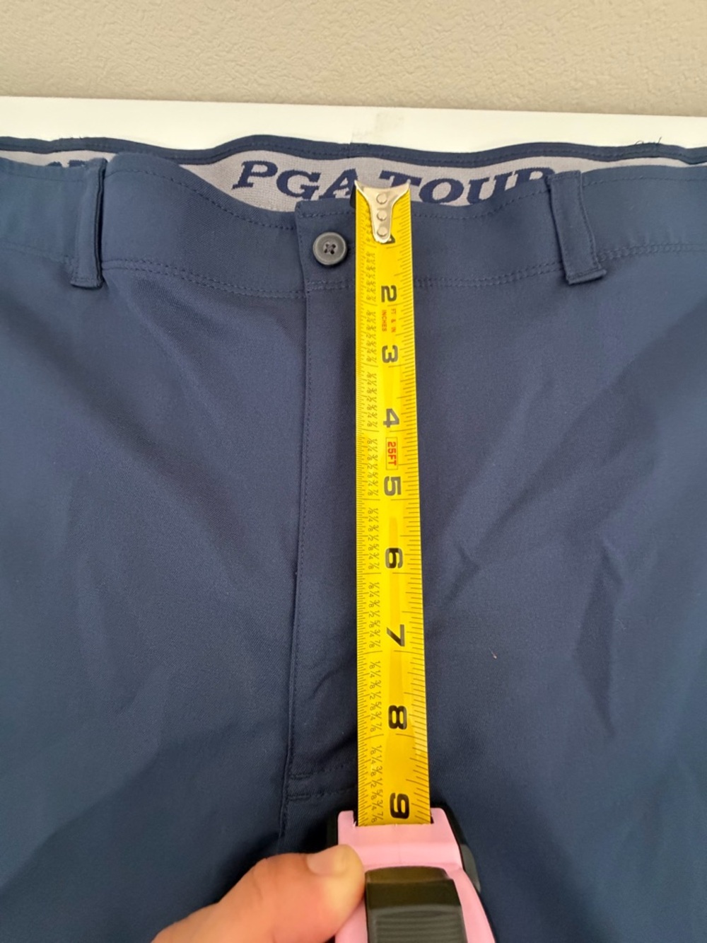 PGA Tour Men's‎ Sports Shorts – Navy and Beige - Picture 12 of 12